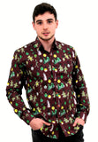 Christmas Shirt Xmas Patterned Funky christmas jumpers mens shirt xmas sweater longsleeve xmas top mens unisex womens