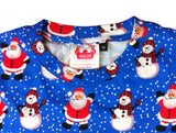 Santa and Snowman Christmas T-Shirt from The Christmas Shirt Company, 100% Cotton, unisex, Xmas t-shirt for men and women and kids.