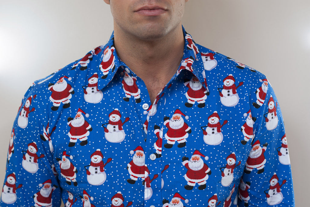 Christmas button shirts top